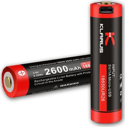 ΜΠΑΤΑΡΙΑ KLARUS 18650 UR26 2600mAh